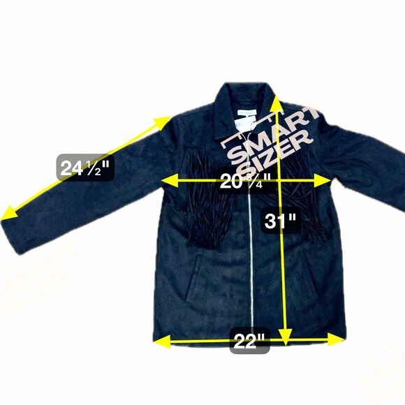 NWT* WeWoreWhat Vegan Suede Fringe Jacket - Women's Medium - Picture 7 of 10